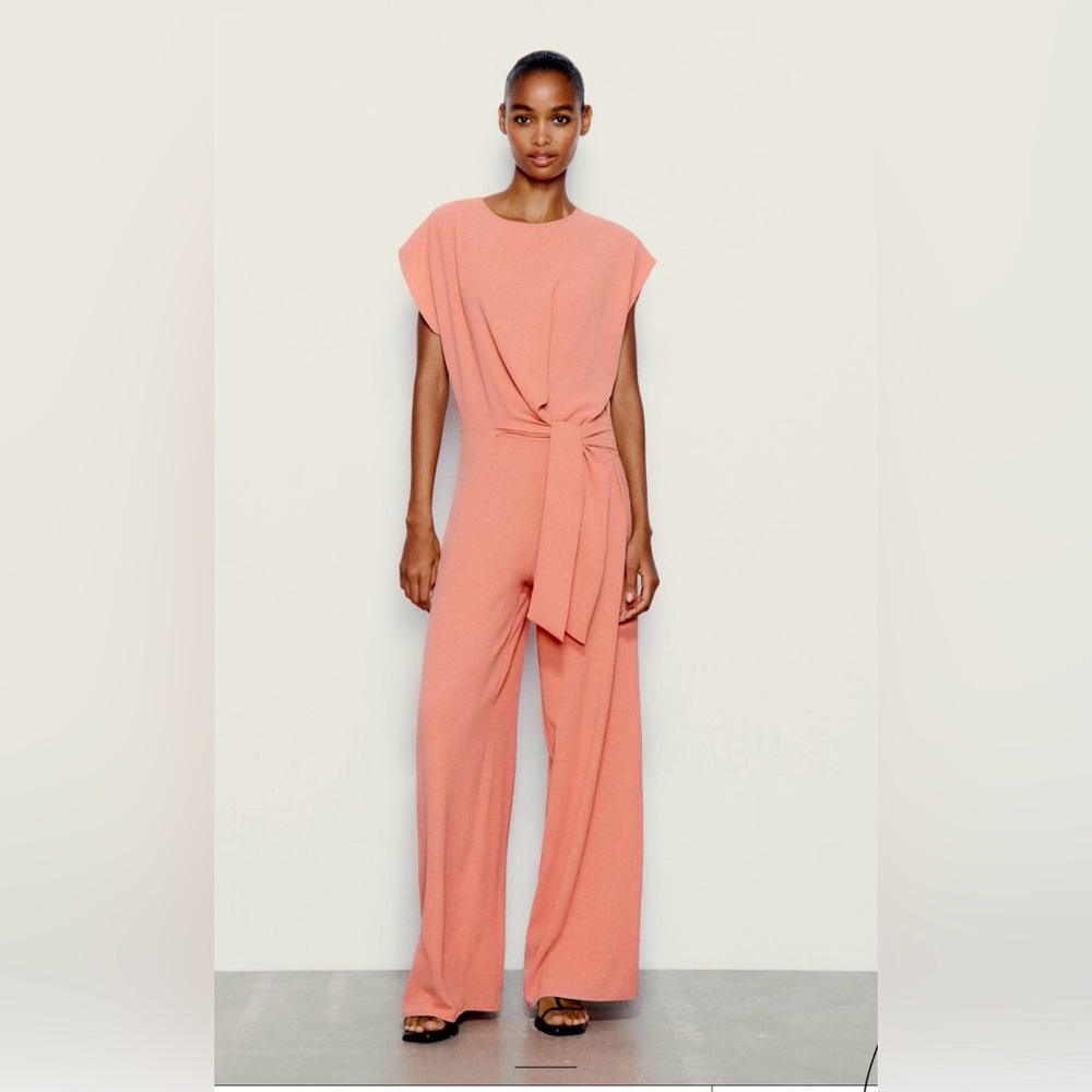 ZARA Flowy Knotted Jumpsuit